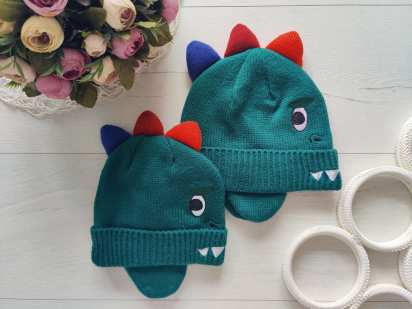 6-12 мес и 1-3 года, Теплые зимние шапки на хб подкладке