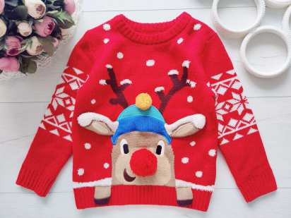 2,3 роки, зріст 98 Новорічний дитячий светр