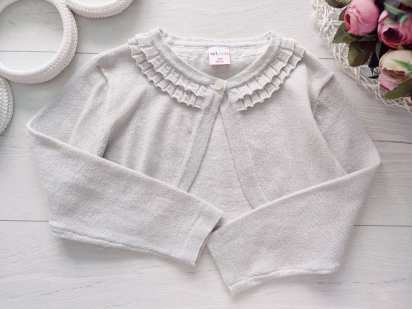 2,3 роки, зріст 92,98 Дитяче болеро срібло