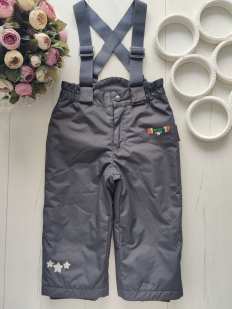 6,12 міс, зріст 74,80 Зимовий напівкомбінезон на синтепоні