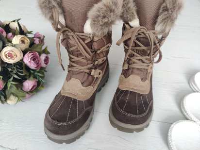 38 (25 см) Замшевые зимние сапоги