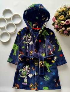 2,3 года, рост 98 Теплый детский халат Toy Story 4