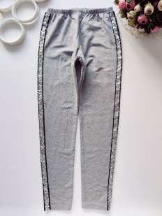 11,12 років, зріст 146,152 Лосини з блискучими лампасами з паєток