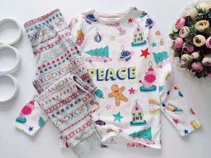 8,9 років, зріст 128,134 Дитяча трикотажна піжама набірна