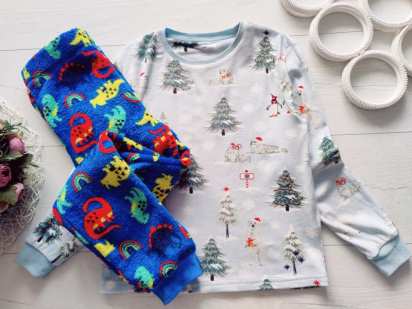 7,8 років, зріст 122,128 Тепла набірна дитяча піжама