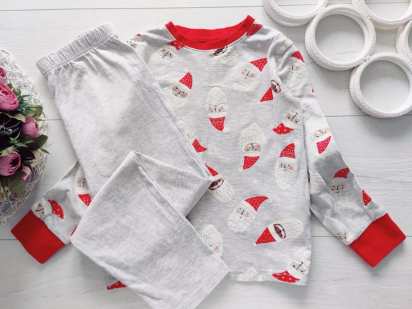 6,7 років, зріст 116 Новорічна трикотажна набрна піжама