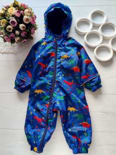 6,12 мес, рост 74 Демисезонній комбинезон на флисе
