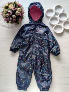 12,18 мес, рост 80,86 Демисезонній комбинезон на флисе девочке