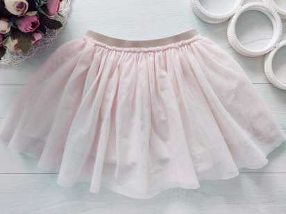 3 роки, зріст 98 Пишна дитяча спідниця фатин, ніжно рожева