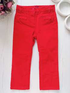 3 роки, зріст 96 Теплі червоні вельветові штани для дівчинки Jacadi