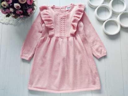 2,3 роки, зріст 98 Тепле в'язане плаття, котон