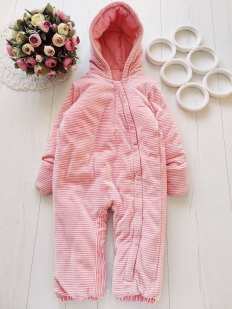 1,5\2 роки, зріст 92 Теплий велюровий комбінезон на синтепоні