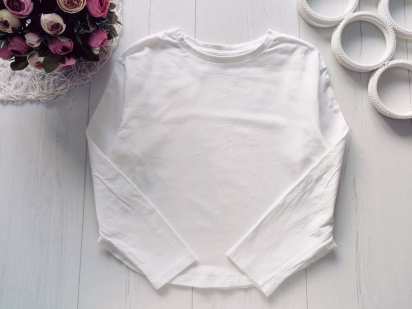 10 років, зріст 140 Білий трикотажний реглан