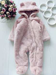 6,9 міс, Теплий пухнастий комбінезон