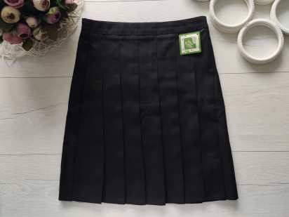 8,9 лет, рост 128,134 Новая черная детская школьная юбка