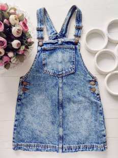 8 лет, рост 128 Джинсовый сарафан