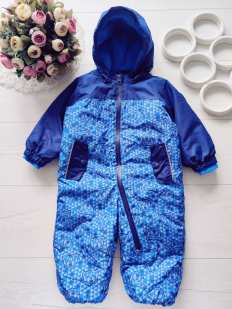 9,12 міс, Теплий мембранний комбінезон на синтепоні, фліс