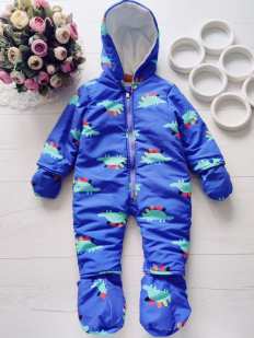 6,9 міс, зріст 68,74 Теплий комбінезон на синтепоні демі