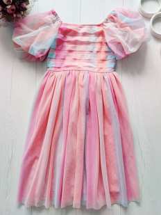 9 лет, рост 134 Нежное нарядное детское платье фатин