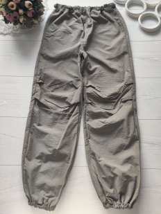 11,12 лет, рост 146,152 Легкие свободные широкие штаны джогеры