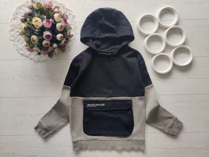 8,9 років, зріст 128,134 Худі з великою кишенею