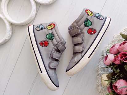 29 (18,5 см) Кожааные демисезонные хайтопы MARVEL