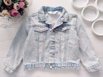 4,5 років, зріст 110 Дитяча блакитна джинсовка унісекс