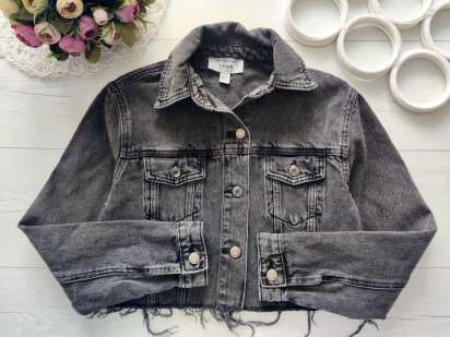12,13 років, зріст 152,158 Джинсівка дитяча темна оверсайз дівчинці