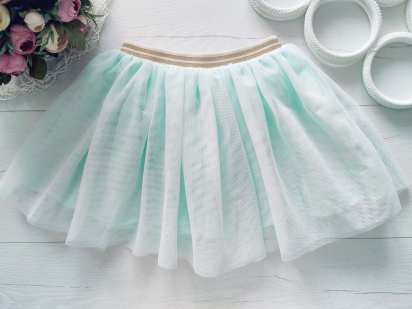 2,4 роки, зріст 98,104 М'ятна спідниця фатин