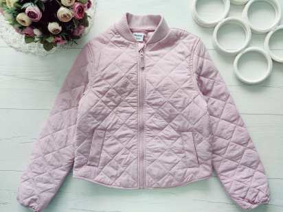 9,10 років, зріст 134,140 Стьобана демісезонна дитяча курточка на синтепоні для дівчинки
