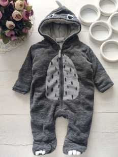 рост 56 Теплый комбинезон на синтепоне