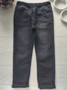 4,5 років, зріст 104,110 М'які темно сірі джинси для хлопчика на гумці