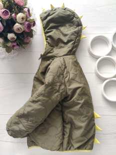 2,3 роки, зріст 98 Демісезонна курточка на синтепоні діно