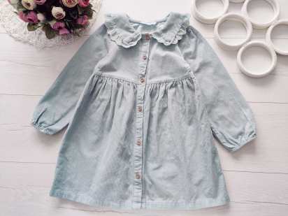 4,5 років, зріст 110 М'ятна сукня з рукавами вельвет