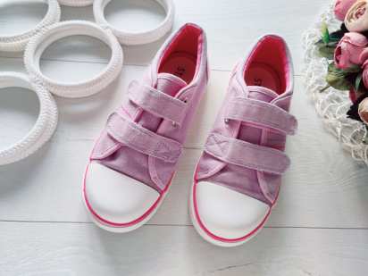 33 (20,5 см) Дитячі мокасини на липучках з посиленим носком