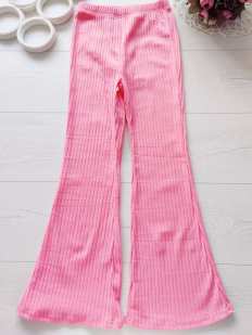 10 років, зріст 140 Рожеві штани в рубчик кльош