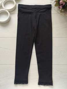 5,6 років, зріст 110,116 Нові чорні дитячі лосини трикотаж, чорні дитячі лосини
