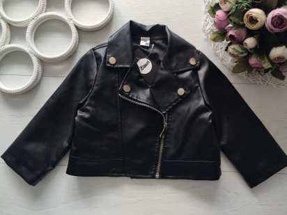 2,3 года, рост 92,98 Детская косуха кожанка