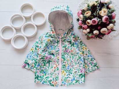 9,12 міс, зріст 80 Вітровка на х\б підкладці для дівчинки