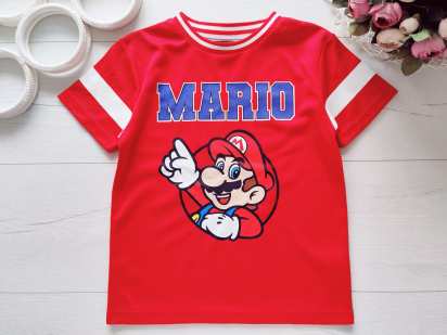 5,6 лет, рост 116 Футболка Марио