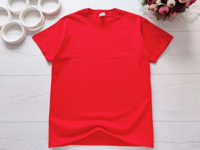 9,11 років, зріст 140 Червона трикотажна футболка