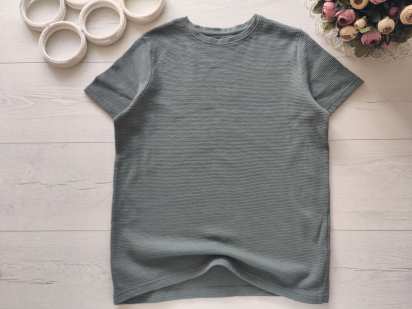 13,14 лет, рост 164 Футболка хаки