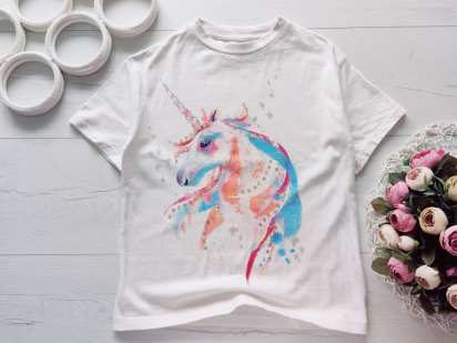 6 років, зріст 116 Футболка з єдинорогом