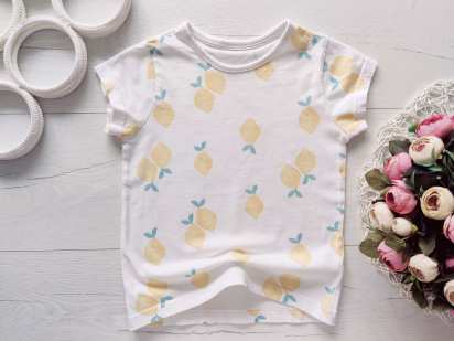 5,6 років, зріст 110,116 Футболка в лимонах