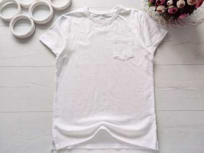 10,11 лет, рост 146 Новая трикотажная футболка для мальчика белая