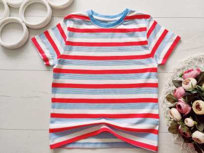 5,6 років, зріст 116 Футболка в смужку