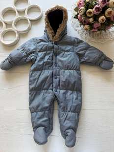 1 мес, 4,5 кг, Демисезонный комбинезон для мальчика