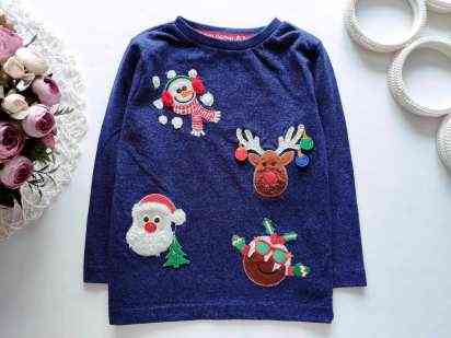 3,4 роки, зріст 98,104 Новорічний лонгслів