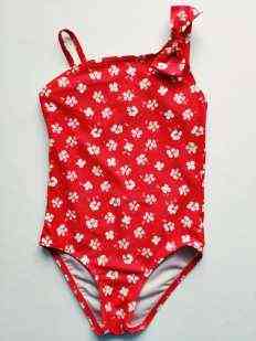 5-6 років, зріст 110\116 Купальник для дівчинки в квіточку