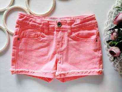 5-6 років, зріст 116 Яскраво рожеві шорти для дівчинки під джинс